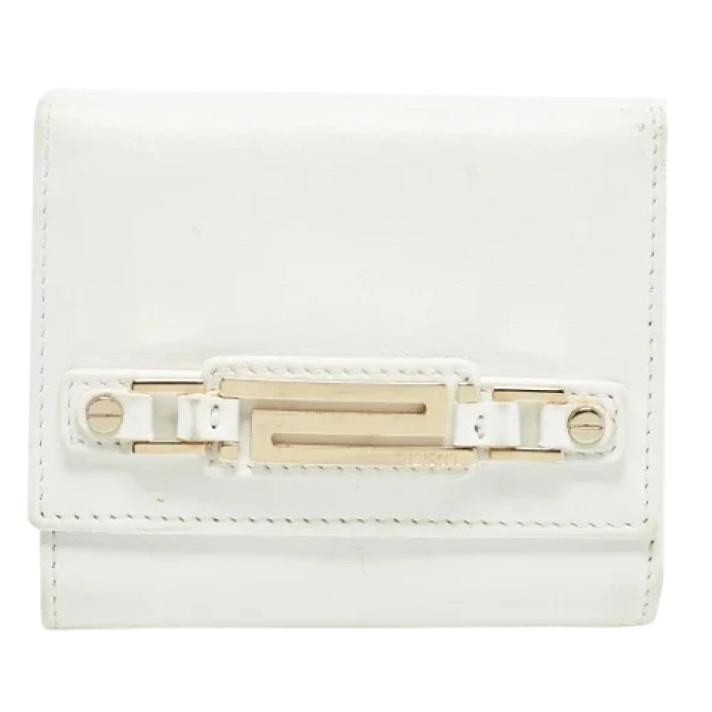 Versace Pre-owned Leather wallets White Dames