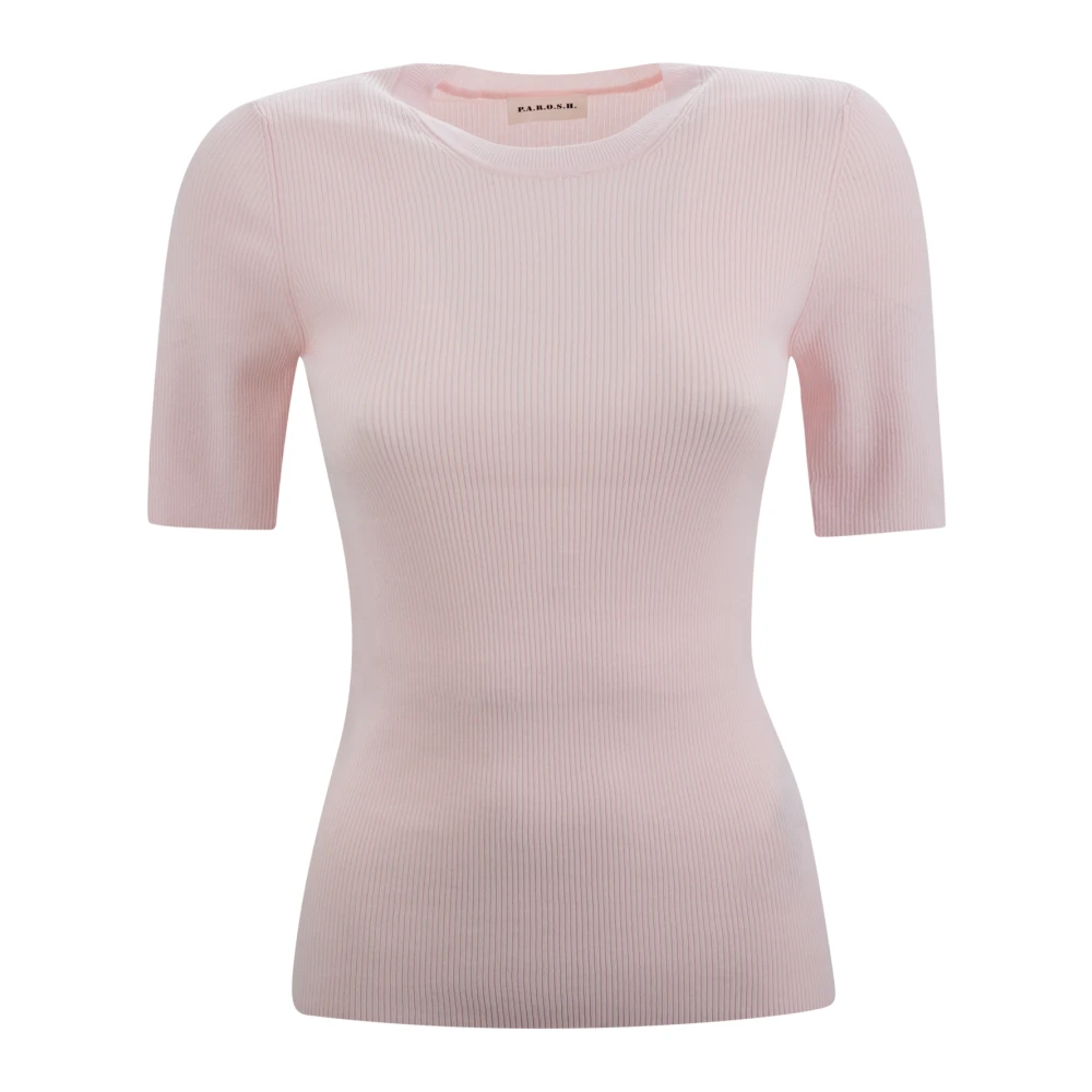 P.a.r.o.s.h. Roze Sweaters met Stretch Design Pink Dames