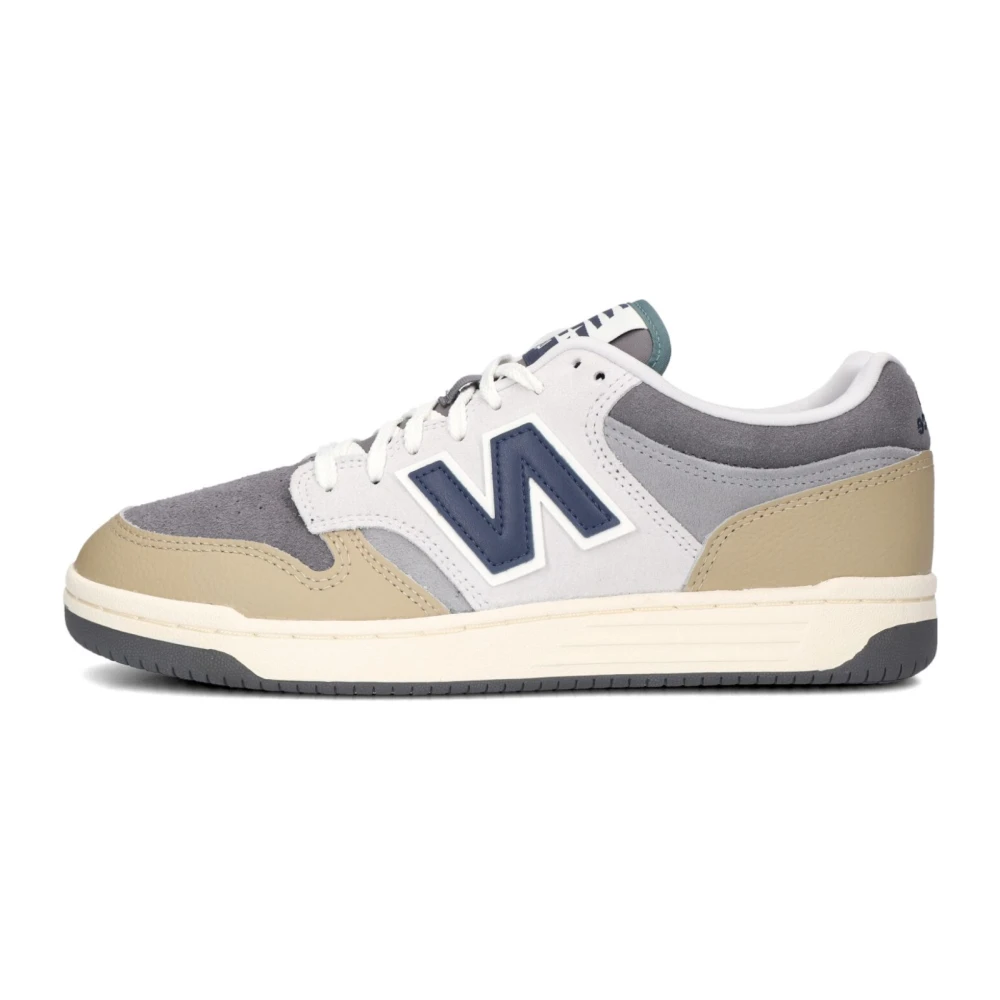 New Balance Men's Multicolor Sneakers, 8 Uk, Grey Suede Low Top Trainers