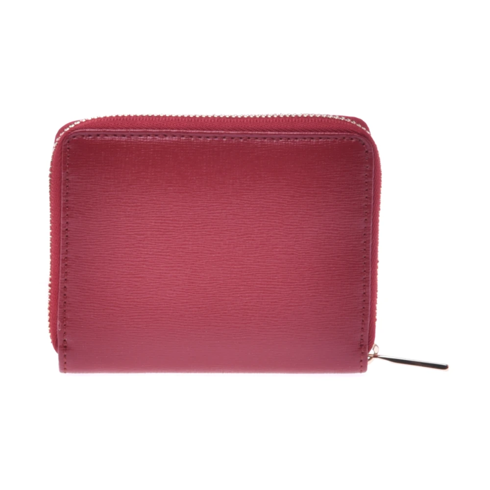 Baldinini Wallet in red saffiano with zip Red Dames