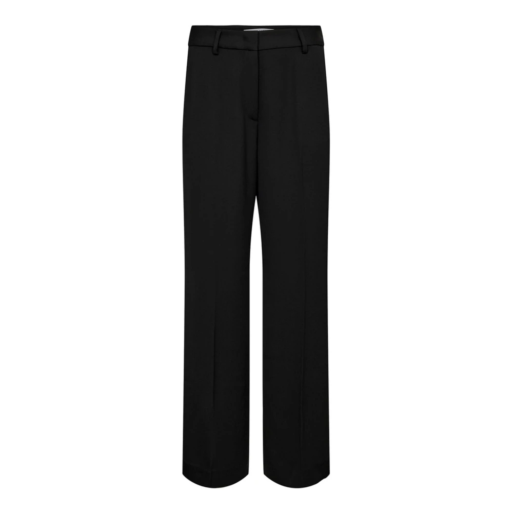 Haute L'amitié Women's Black Wide Trousers - Wide Trousers - Xs - Trousers