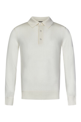 luxurious-ivory-silk-cashmere-polo-shirt