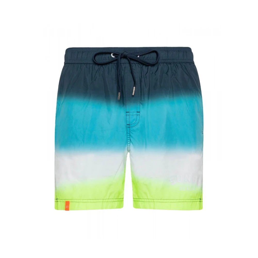 Sun68 Strand Shorts met Verloopkleur Multicolor Heren