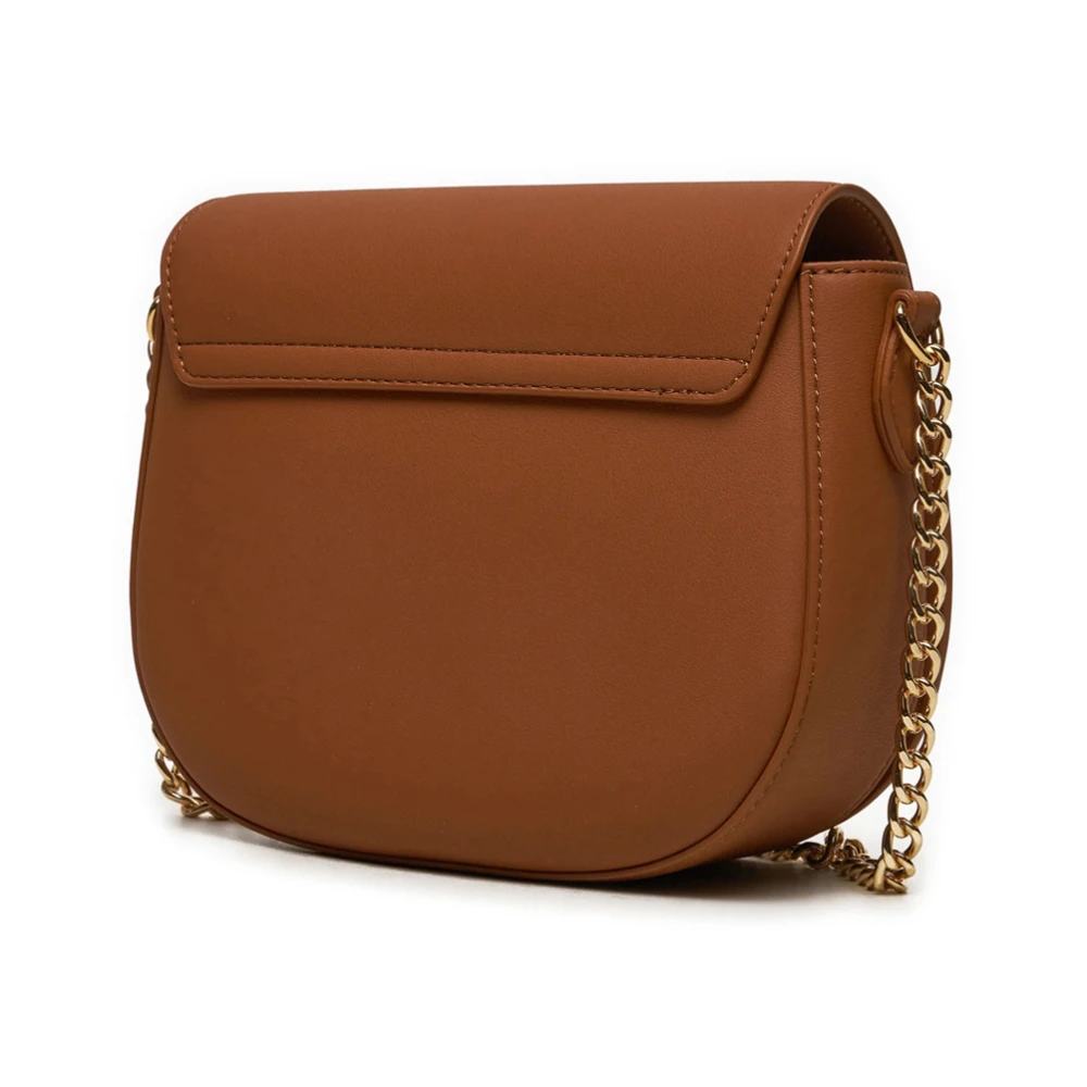 Love Moschino Bruine schoudertas met klep sluiting Brown Dames