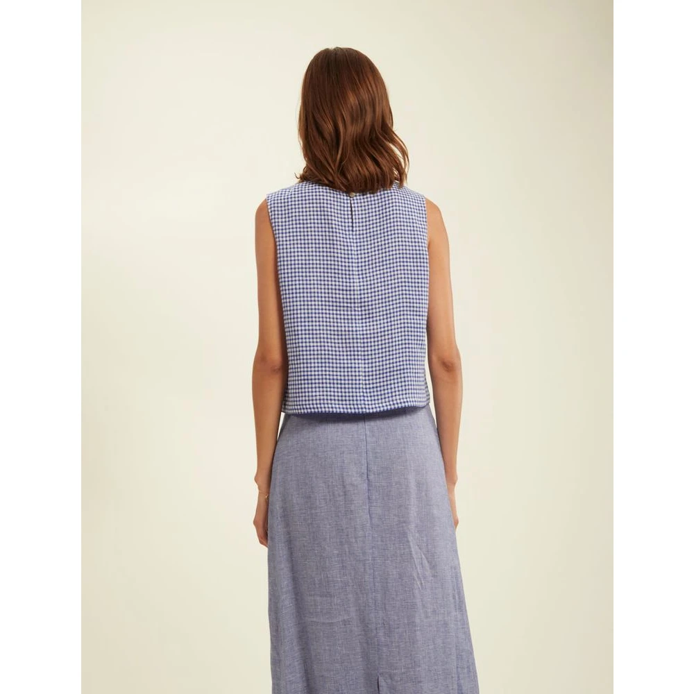 Ines De La Fressange Paris Albert blue linen blouse Blue Dames