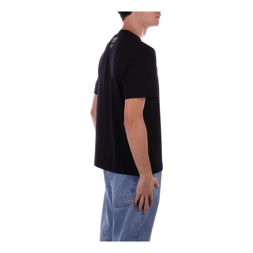 Barbour T-shirt met logo op de voorkant regular fit Black Heren