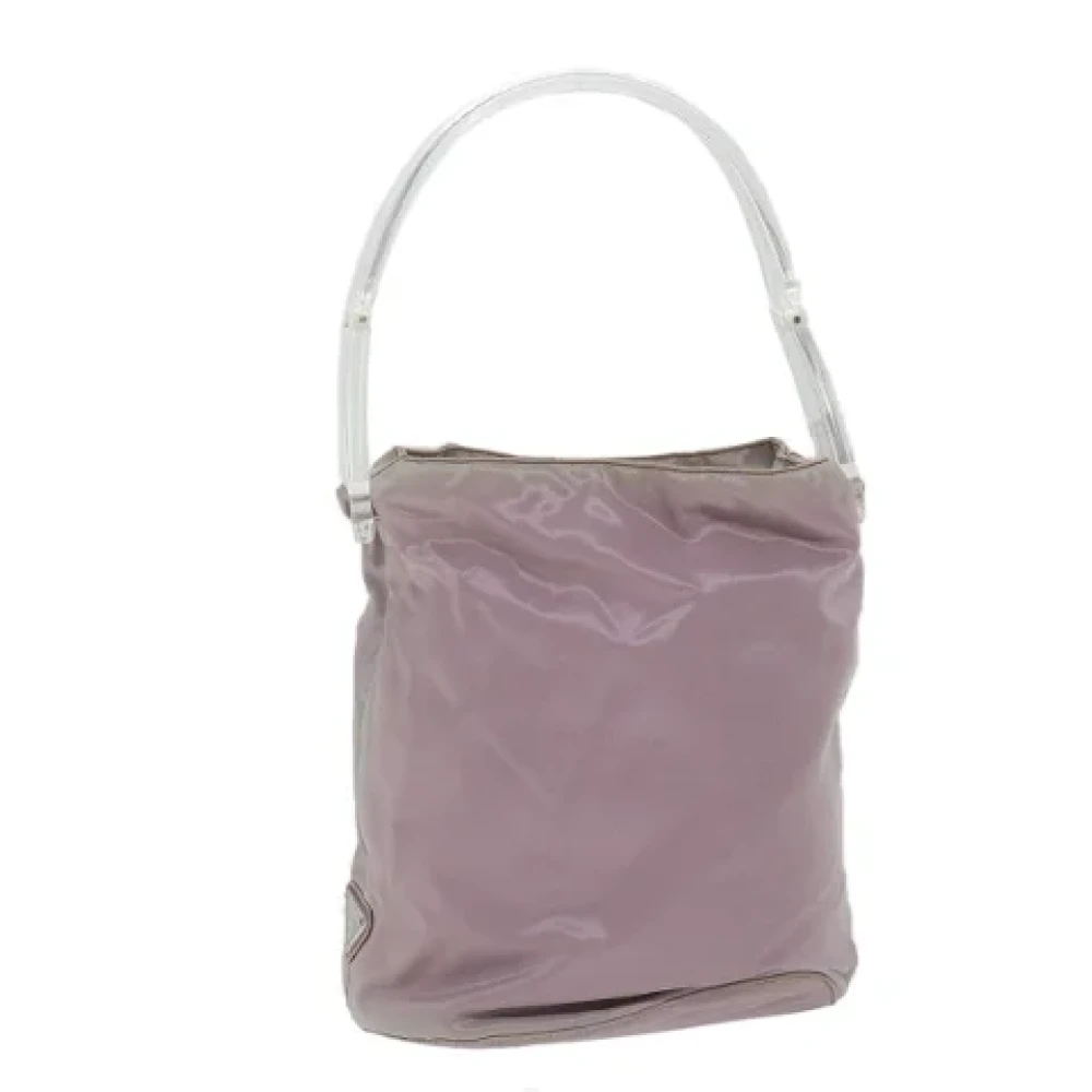 Prada Vintage Pre-owned Plastic handbags Purple Dames