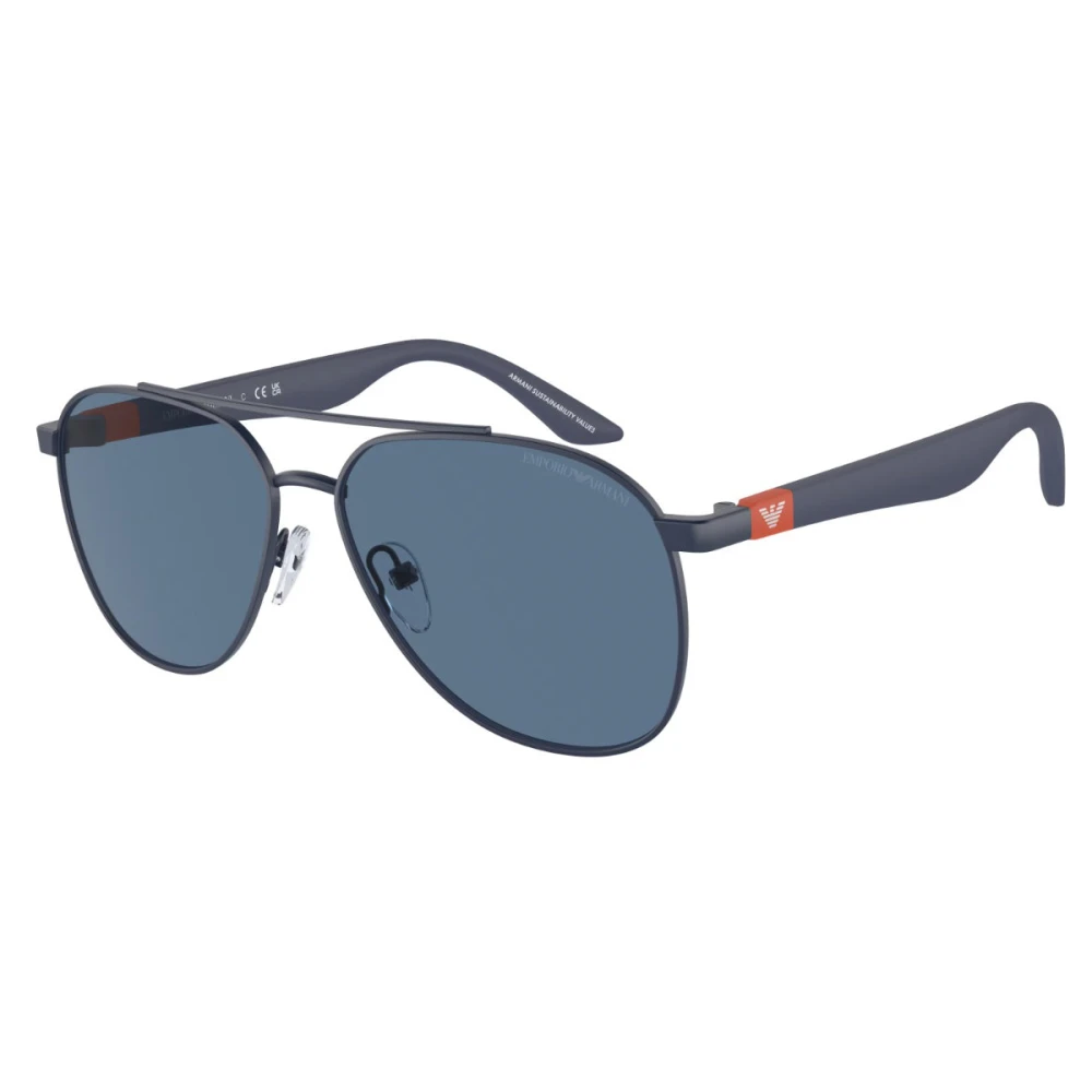 Emporio Armani Sunglasses, Unisex, 53 Mm, Sunglasses Blue