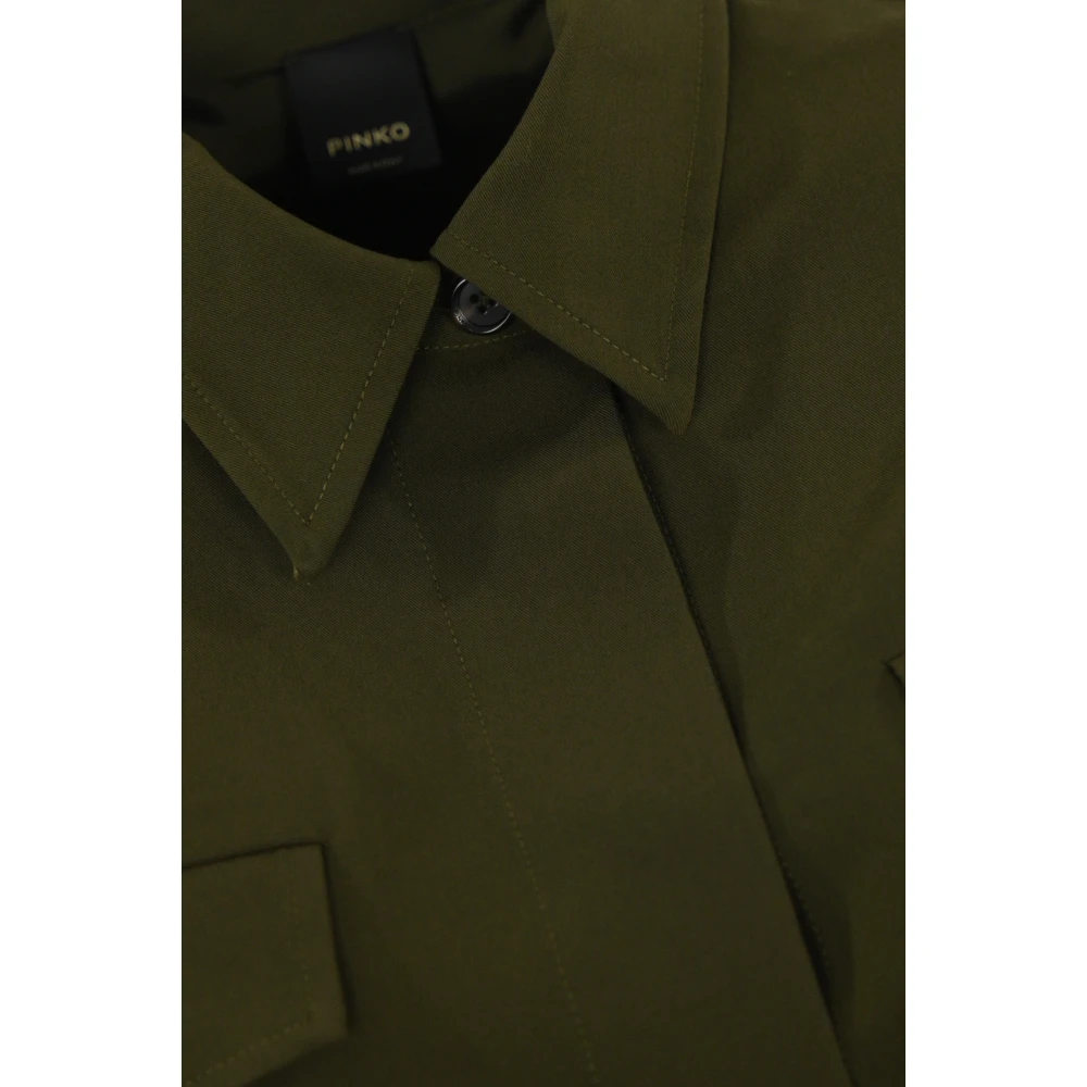 pinko Groene Viscose Shirt Green Dames