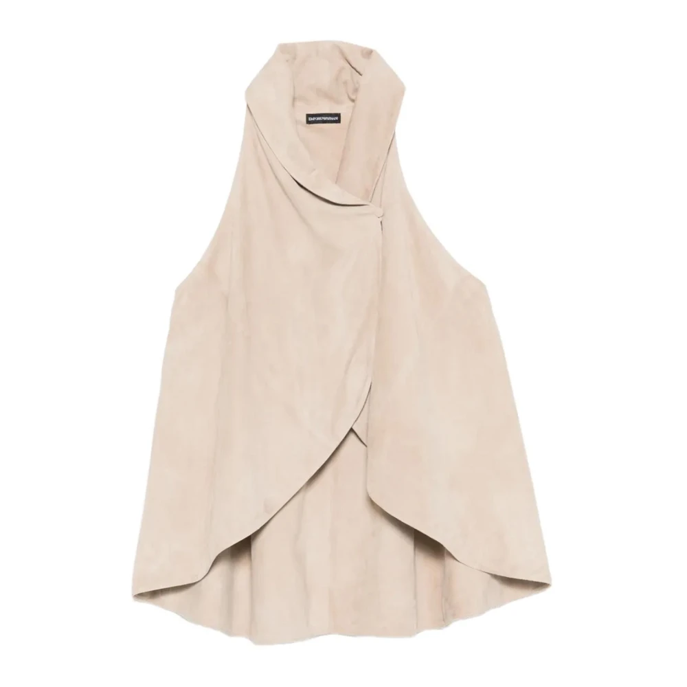 Emporio Armani Women's Beige Vests - Waistcoats - S - Jackets