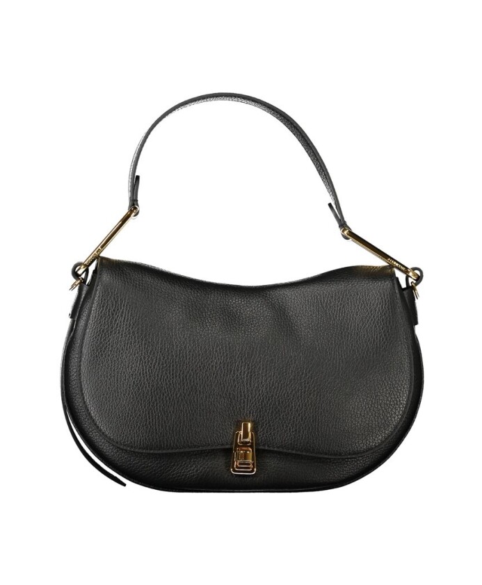 zwarte-leren-dames-handtas-draaisluiting