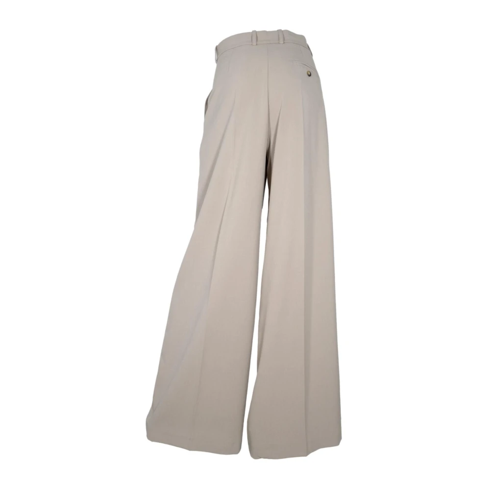 Kaos Wijde broek in taupe Gray Dames