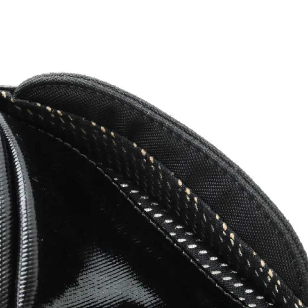 Chanel Vintage Pre-owned Canvas crossbody-bags Black Dames