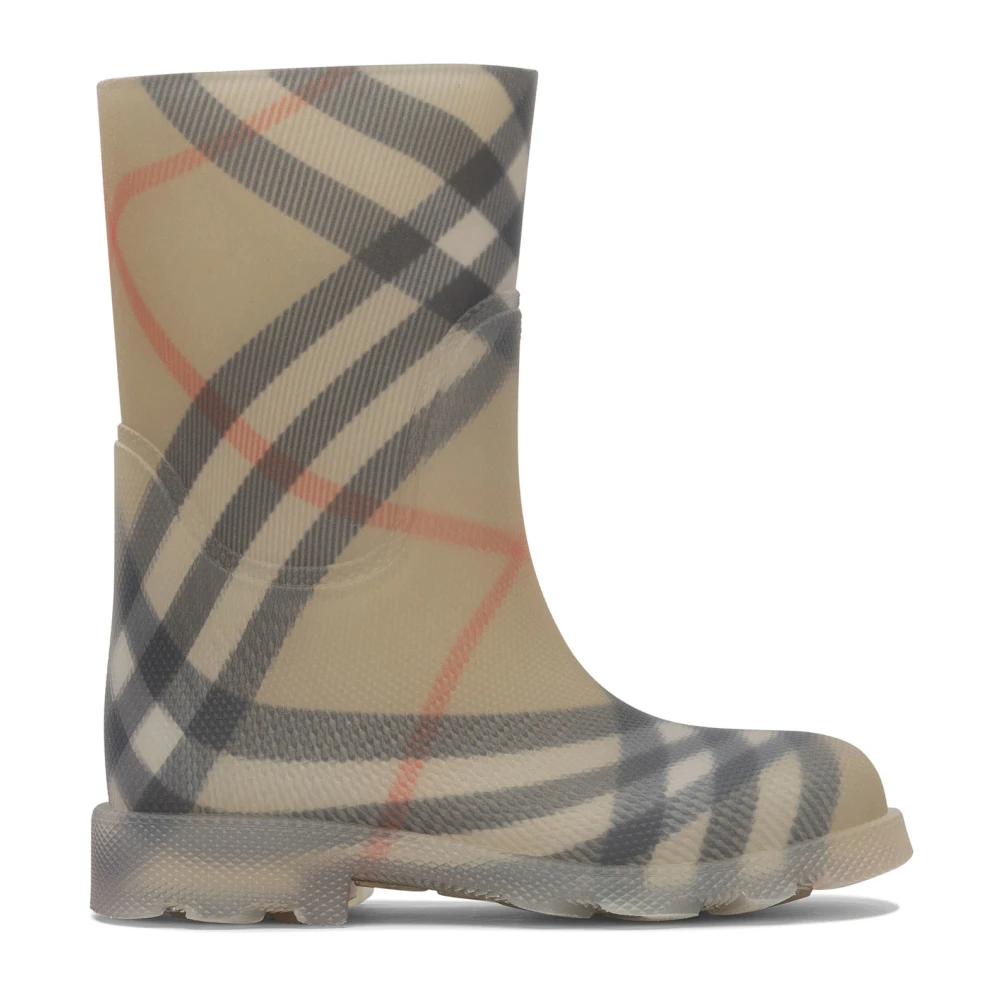 Burberry Boys Beige Kids Wellies, 32 Eu, Marsh High Ankle Boots