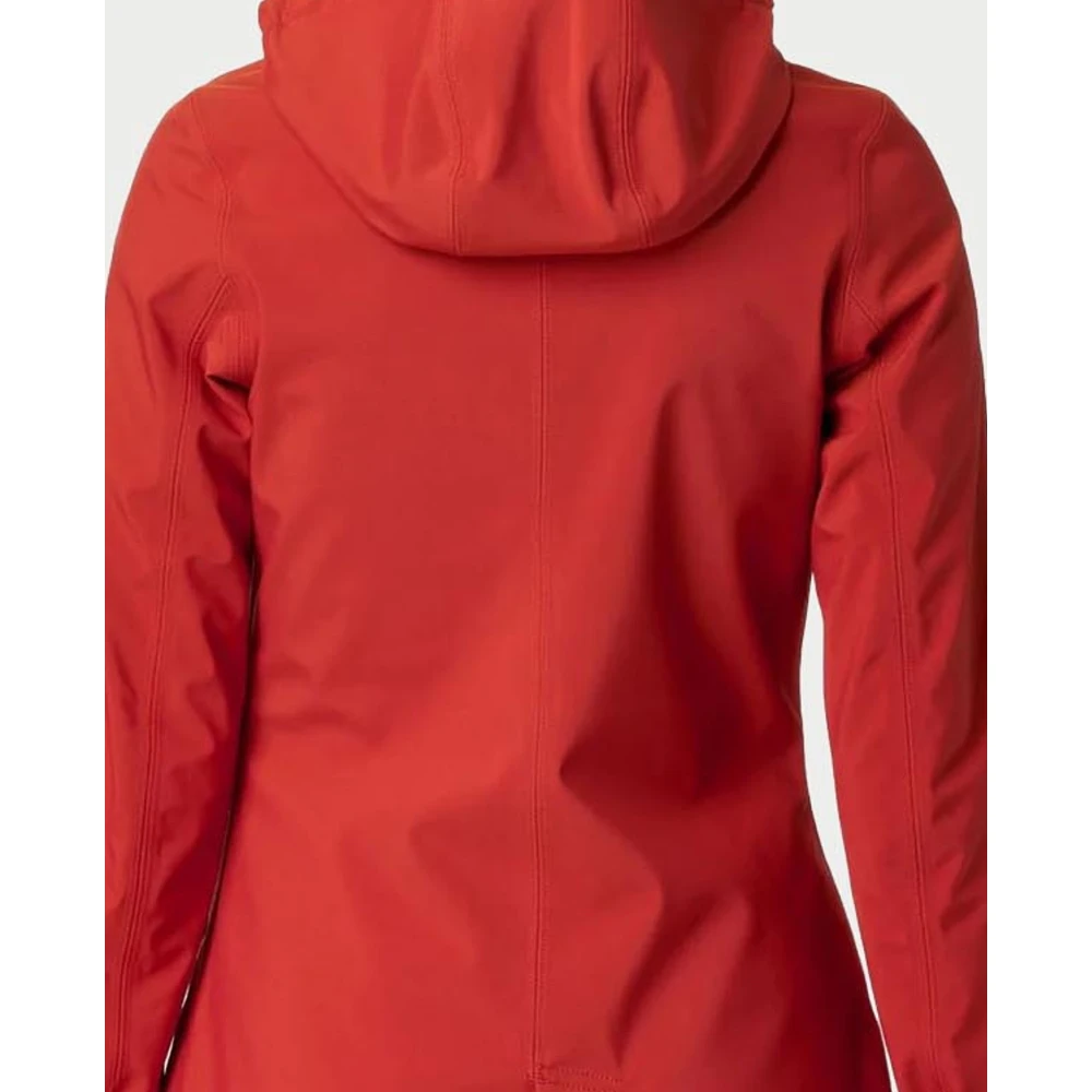 K-way Rode Slim Fit Waterdichte Jas Red Dames