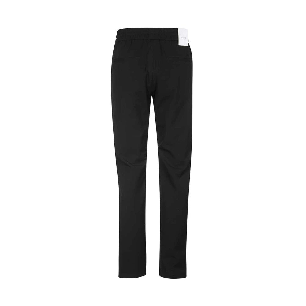 Les Deux Broek met elastische taille en achterzakken Black Heren