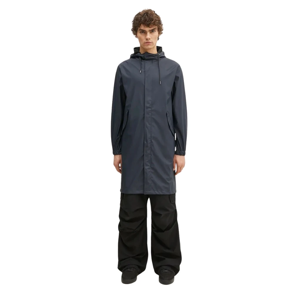 Rains Uomo Blu Giacche, L, New,