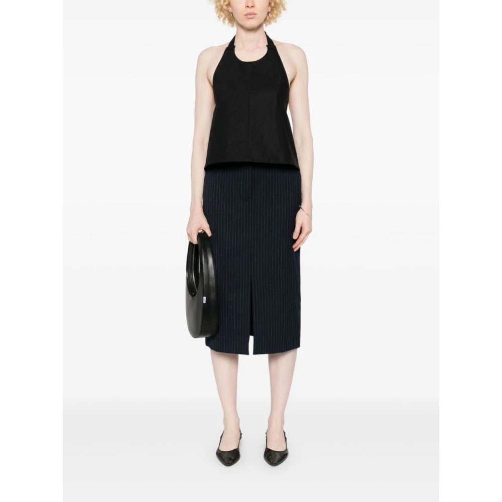 Calvin Klein Blauwe Rokken voor Vrouwen Aw24 Blue Dames