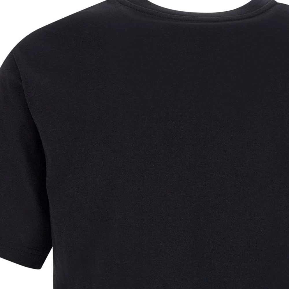 Iceberg Zwart Katoenen Jersey T-Shirt met Wit Logo Black Heren