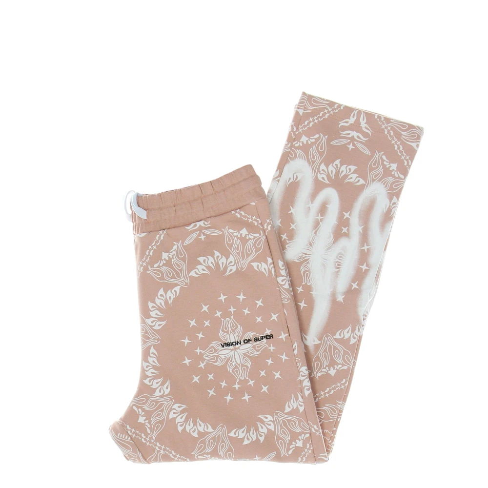 Vision OF Super Bandana Print Lichtgewicht Trainingsbroek Pink Heren
