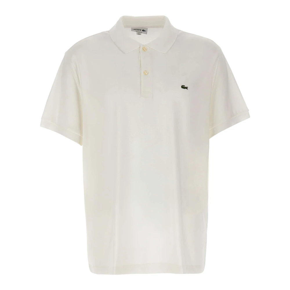 Lacoste Men's White Regular Fit Cotton Pima Polo Shirt