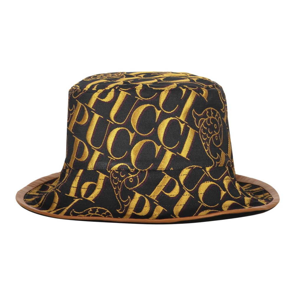 EMILIO PUCCI Logo Jacquard Bucket Hat Multicolor Dames