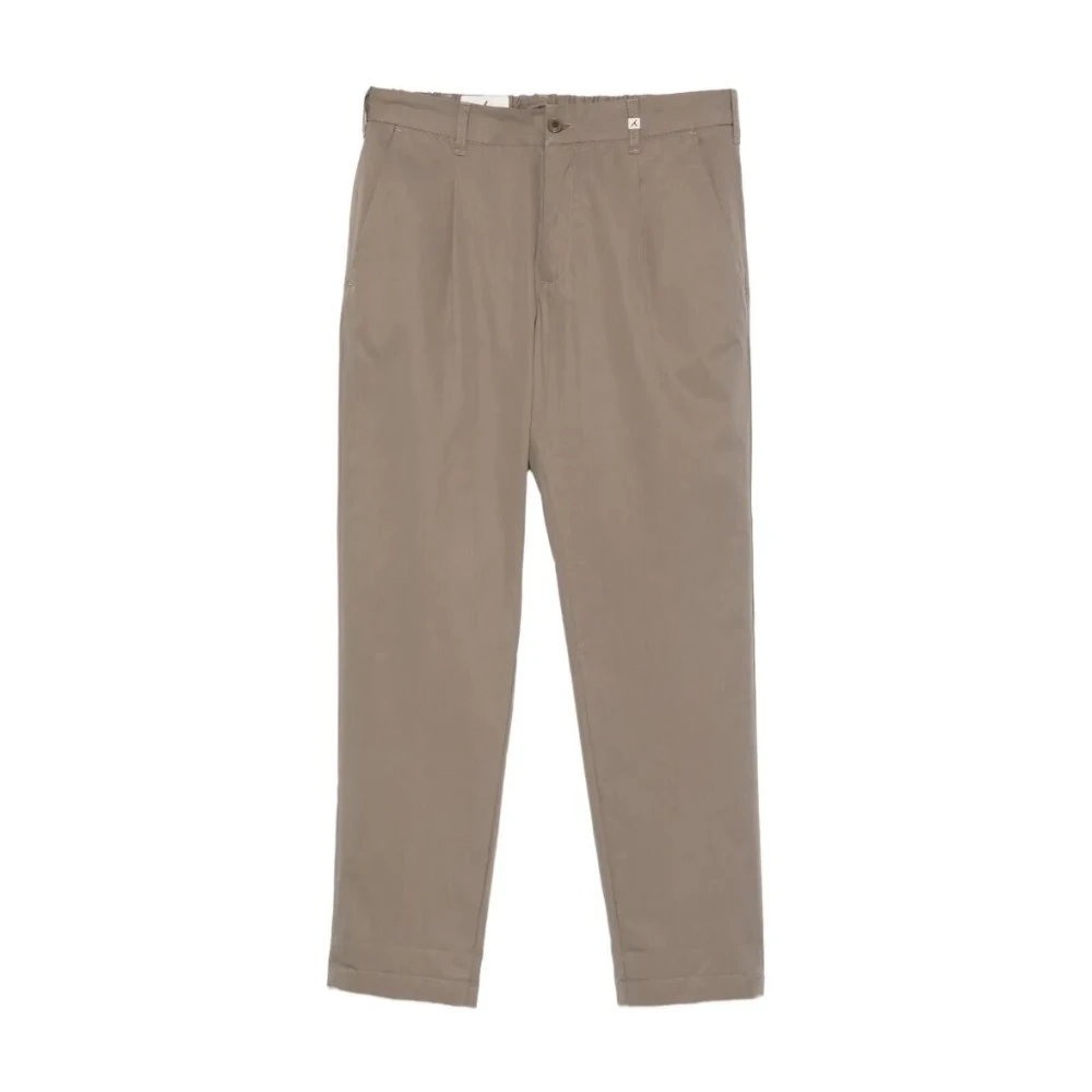 Myths Men's Brown Straight Trousers - Straight Trousers - Xl - Trousers