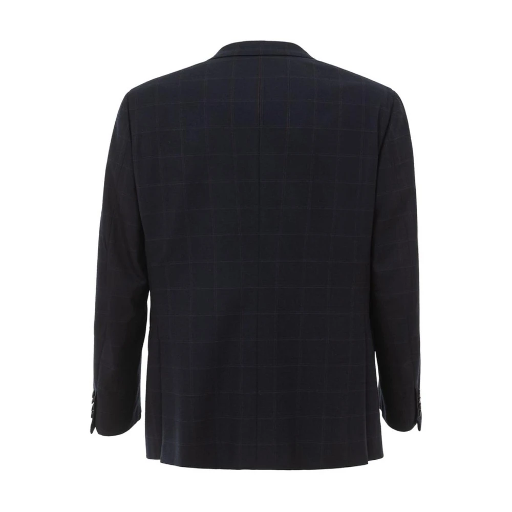 Brioni Stijlvolle Blauwe Wollen Blazer Blue Heren