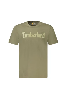 Grön Wordmark Logo Bomull T-shirt