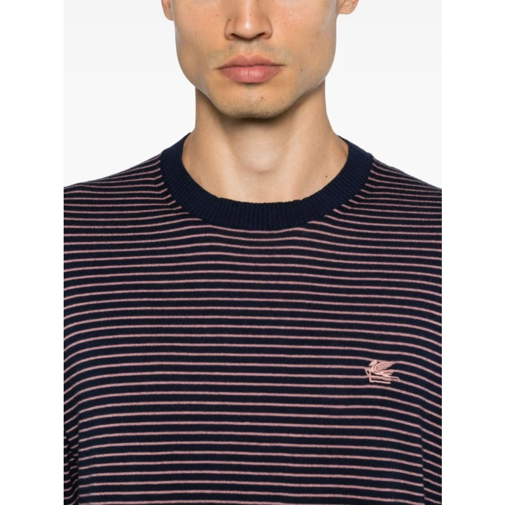 ETRO Pegasus Motief Katoen Kasjmier Trui Multicolor Heren