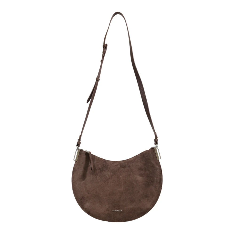 Coccinelle Bruine leren handtas met ritssluiting Brown Dames