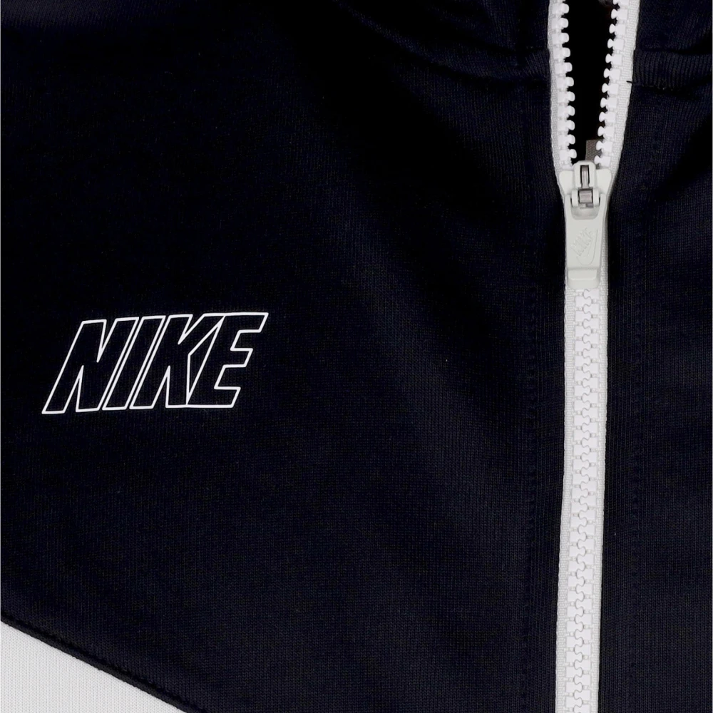 Nike Sportswear Full-zip Hoodie Light Bone Black White Heren
