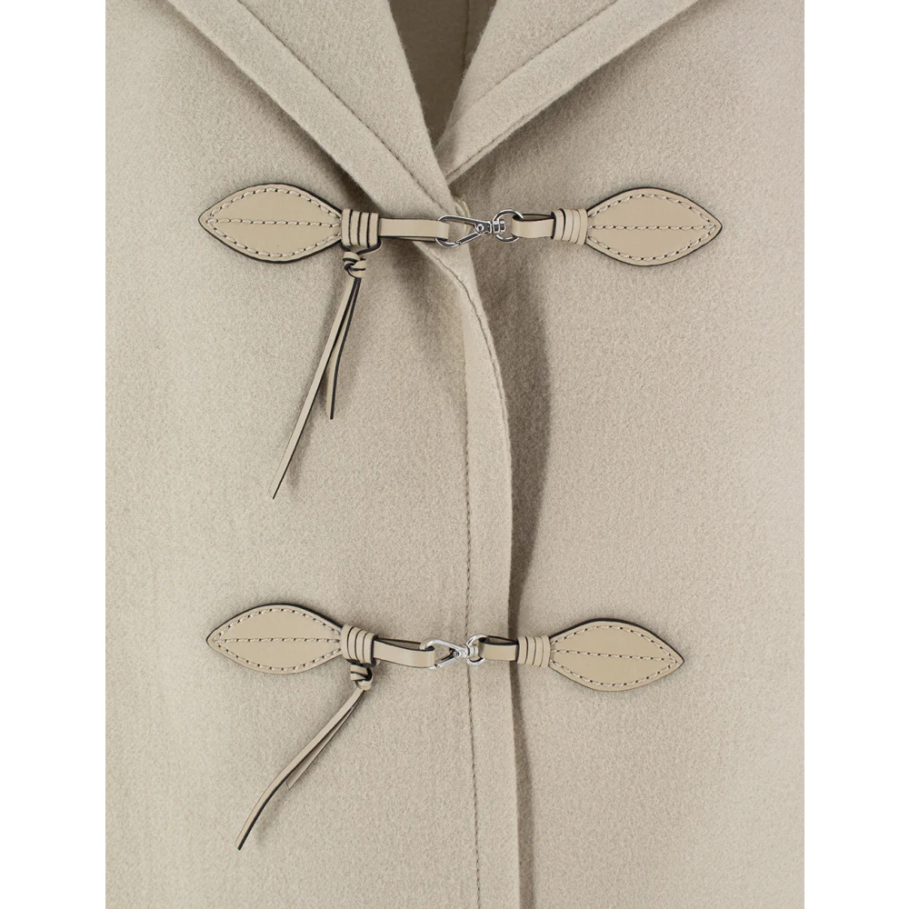 Ermanno Scervino Wollen Jas met Voor Frogs Gray Dames