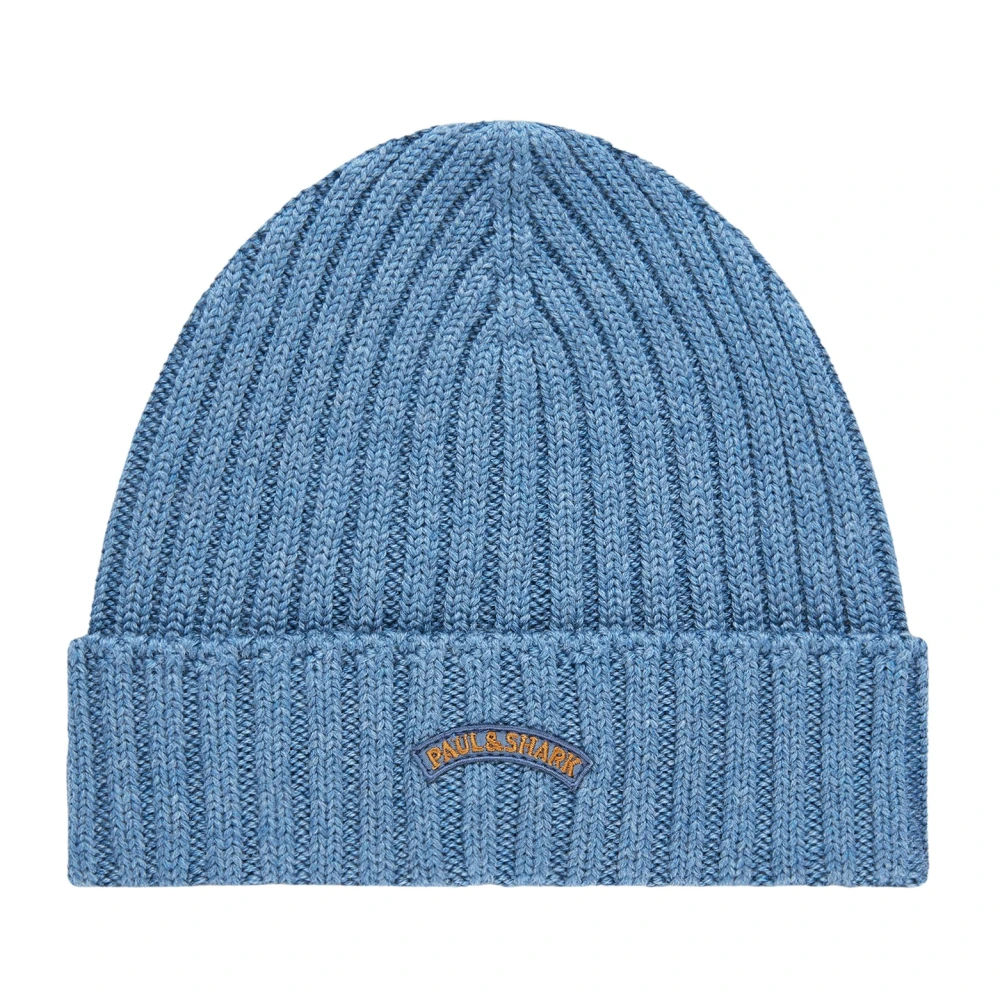 Blå Paul & Shark Wool Beanie Luer