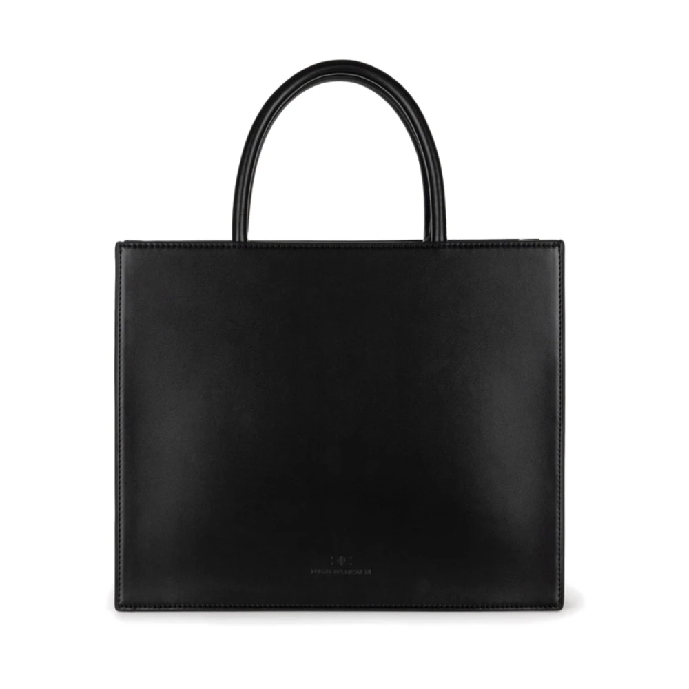 Elisabetta Franchi Stijlvolle Logo Handtas met Schouderband Black Dames