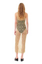 robe-midi-texturee-metallisee-a-col-v-profond