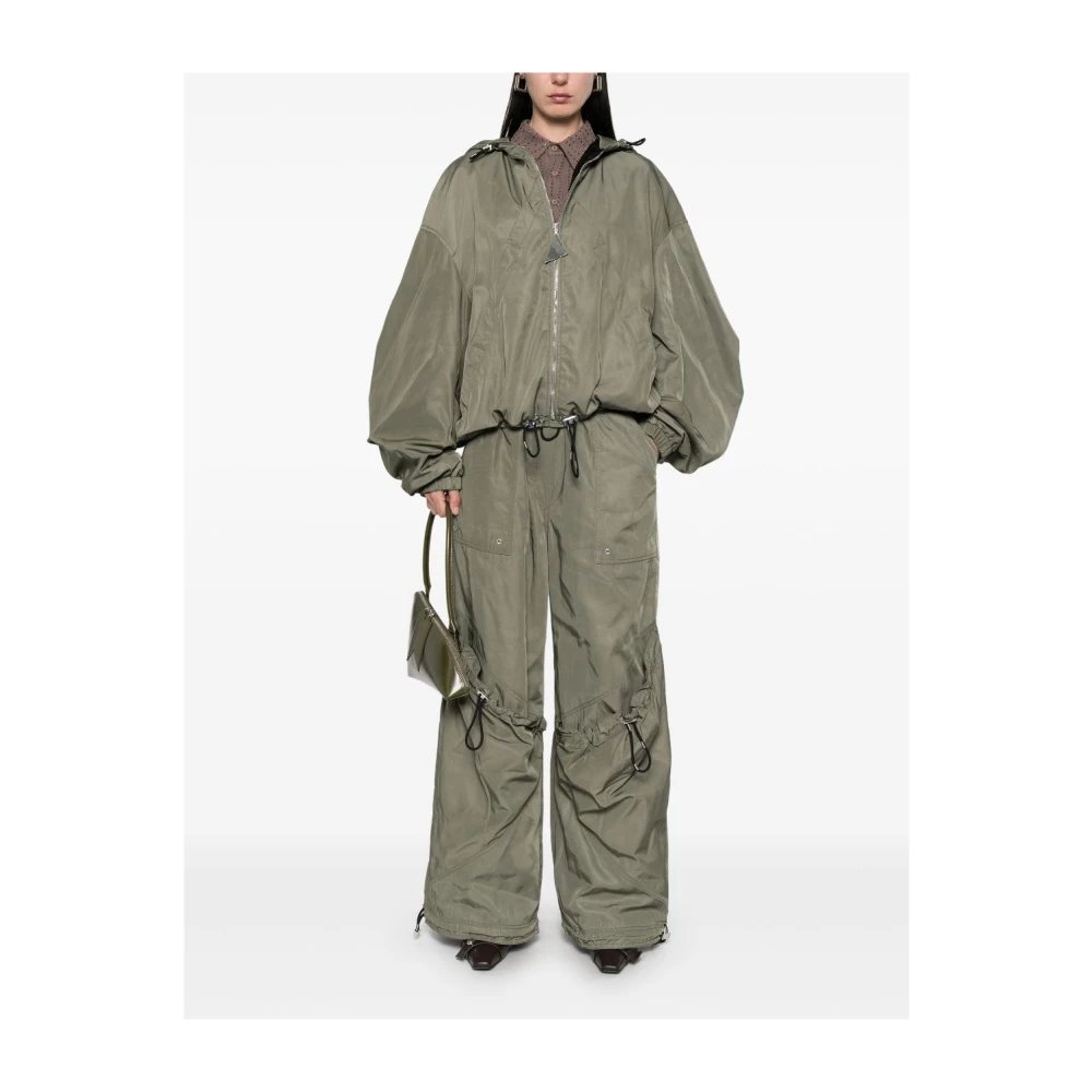 The Attico Groene Elastische Trekkoord Broek Green Dames