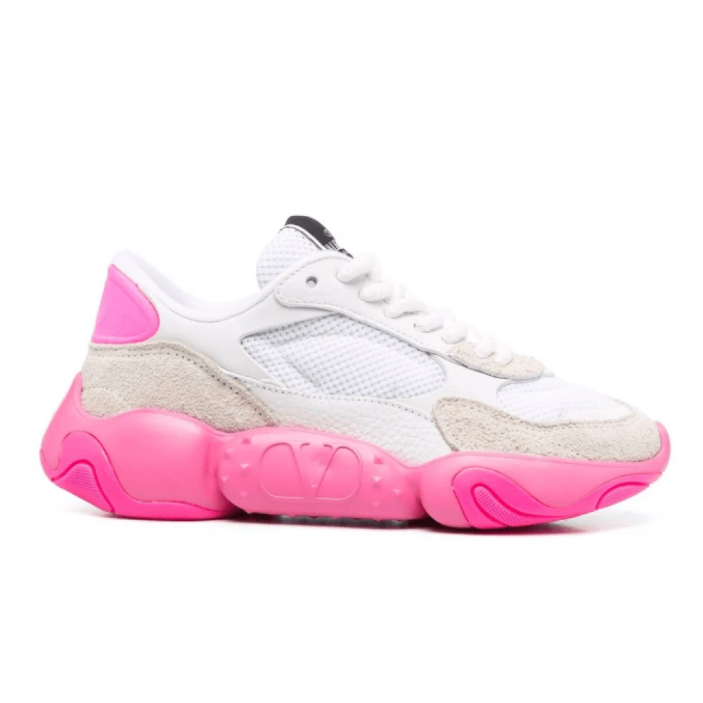 Valentino Chunky Bubbleback Logo Sneakers White, Dam