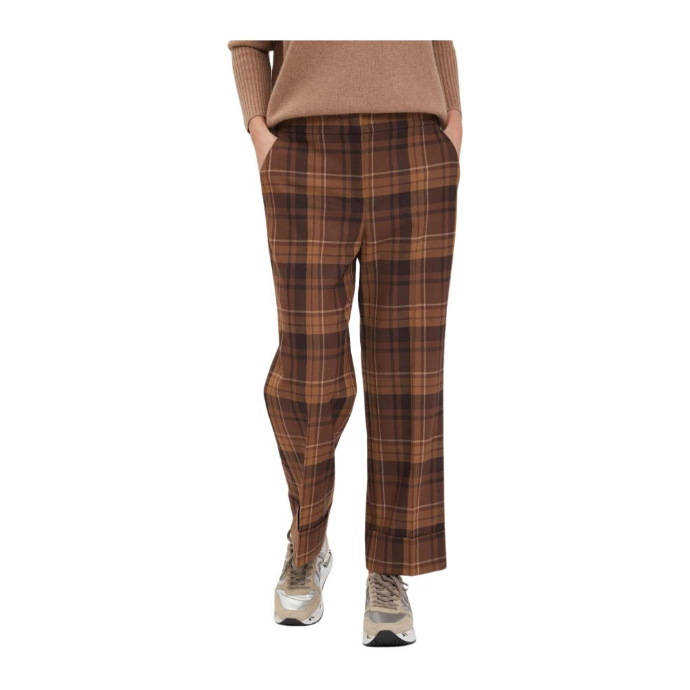 Via Masini 80 Stijlvolle Herenbroek Brown Dames