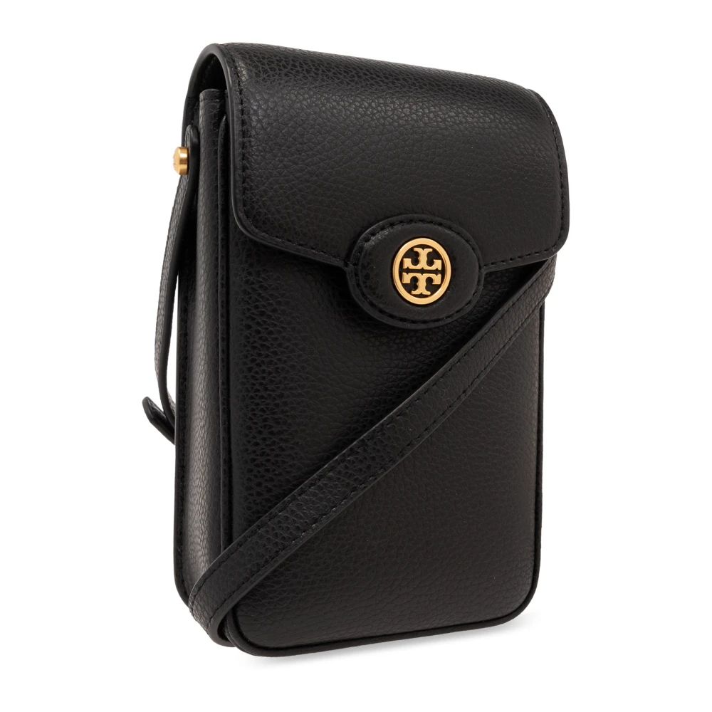 TORY BURCH Robinson telefoontasje met band Black Dames