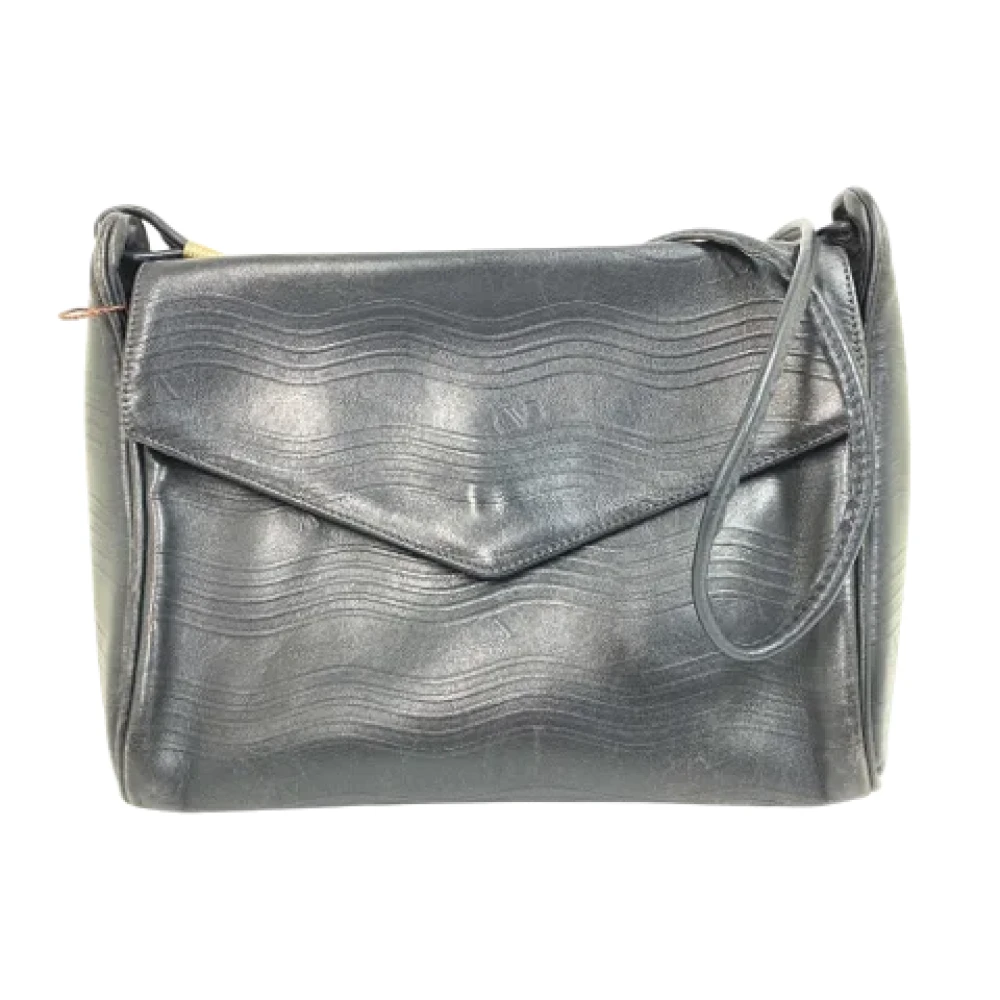 Valentino Vintage Pre-owned Leather shoulder-bags Black Dames