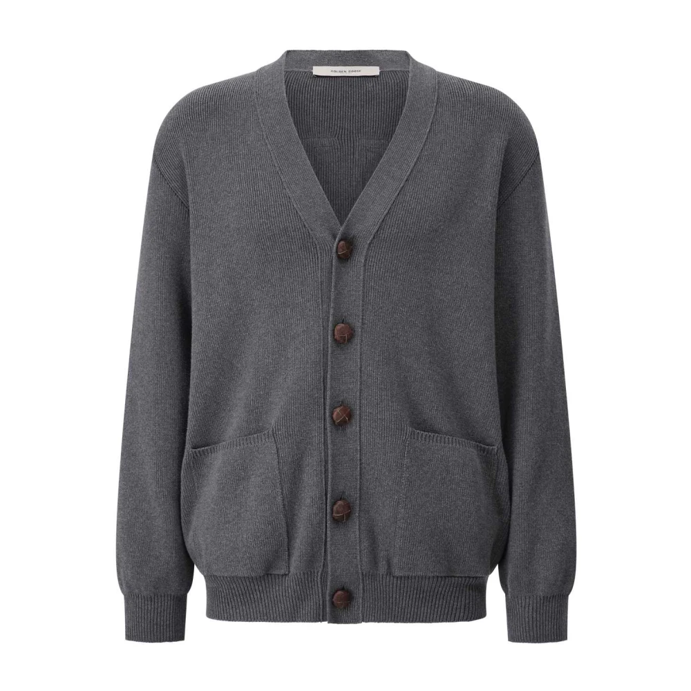 Golden Goose Men's Gray Oversized Cardigan Darryl - Cardigans - Xl - Knitwear