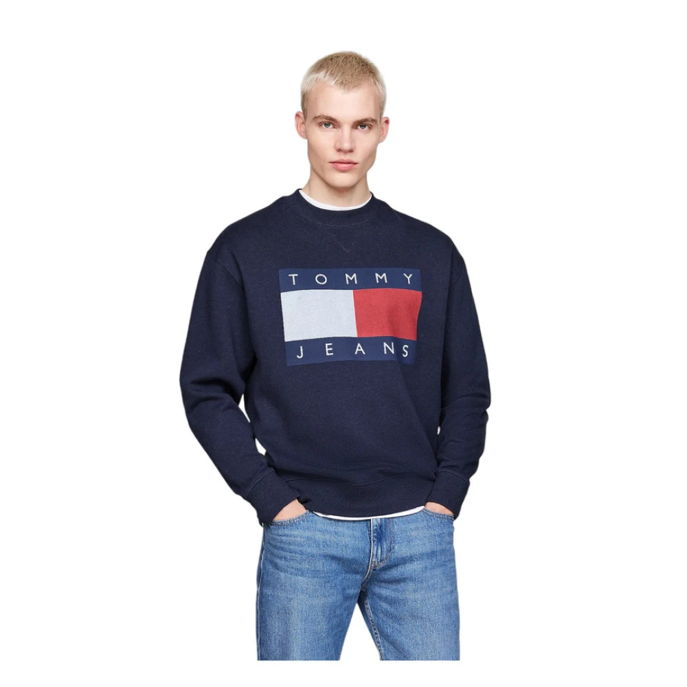 Tommy Jeans Crewneck Sweatshirt Blue Heren