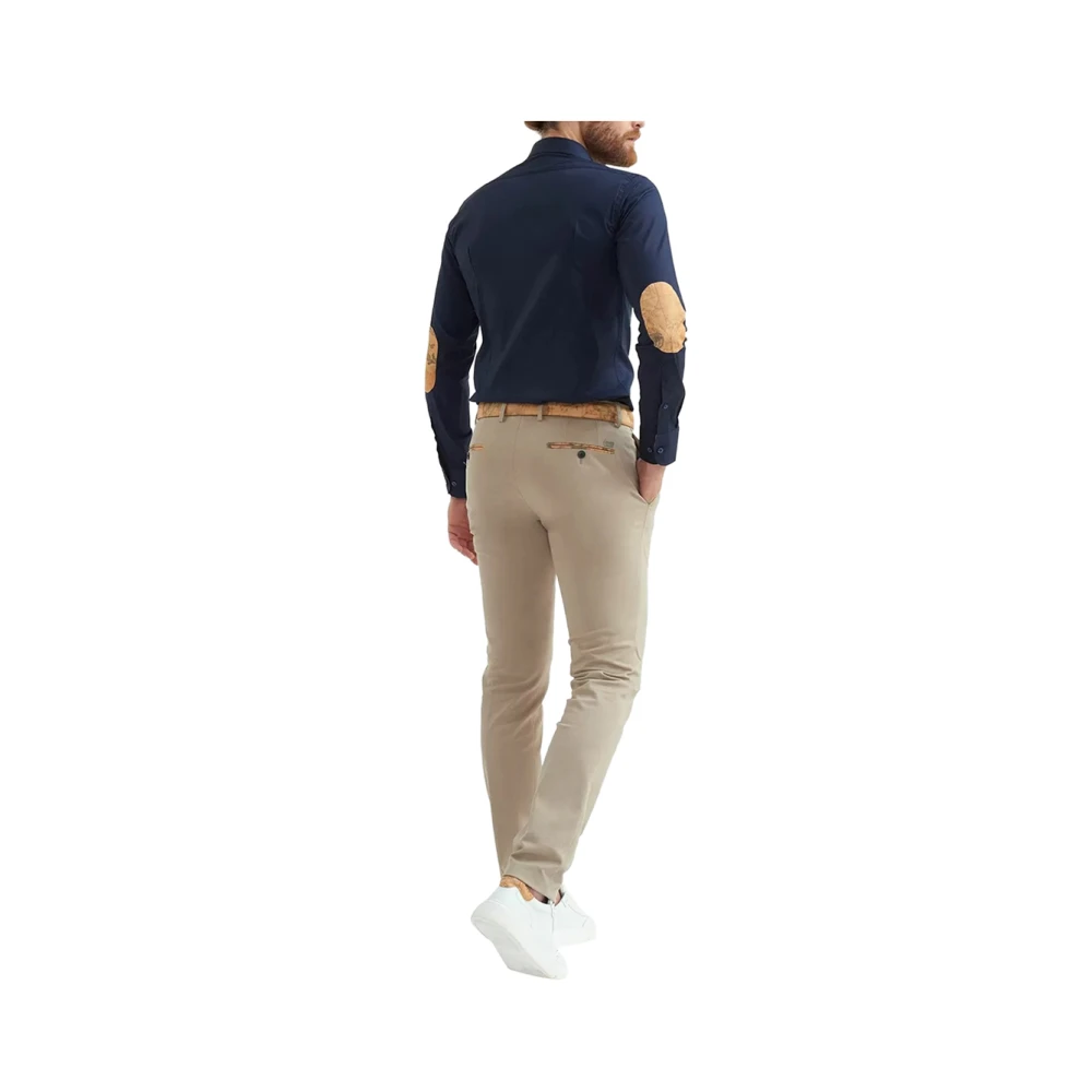 Alviero Martini 1a Classe Blauw Geo Map Overhemd Blue Heren