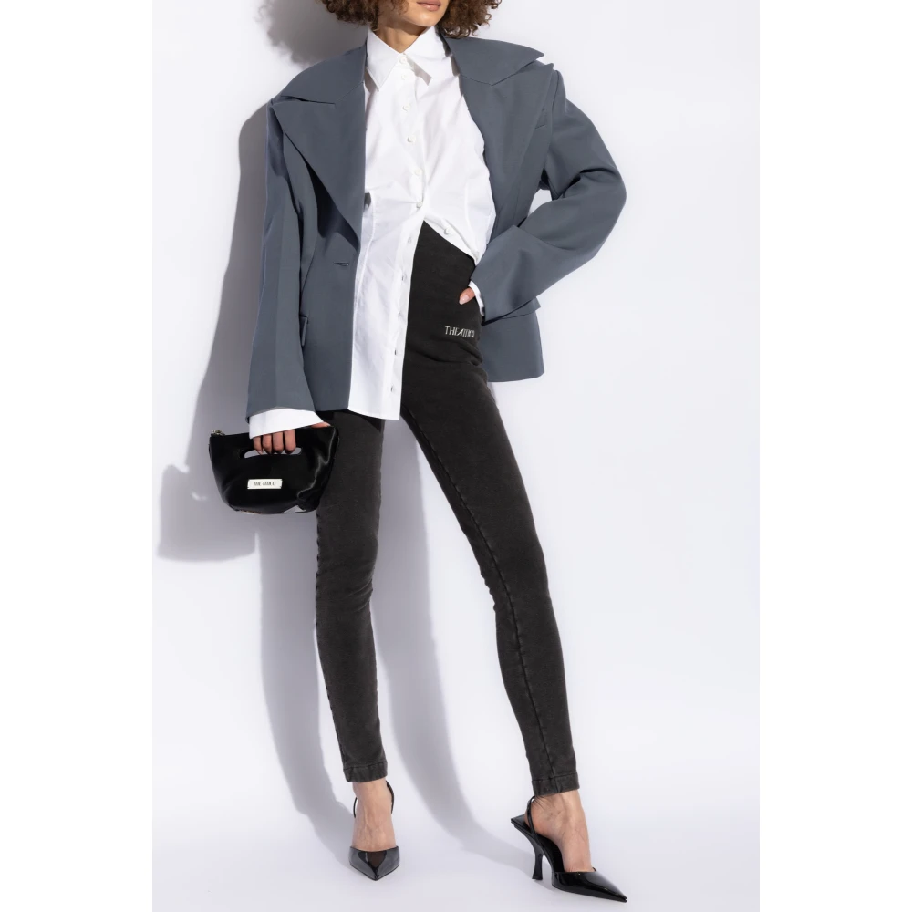 The Attico Shirt met logo White Dames