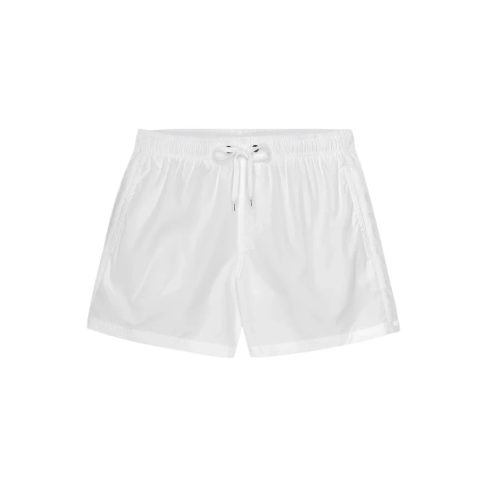 Sundek Men's White Light Poly Swim Short - Beachwear - L - Swimwear