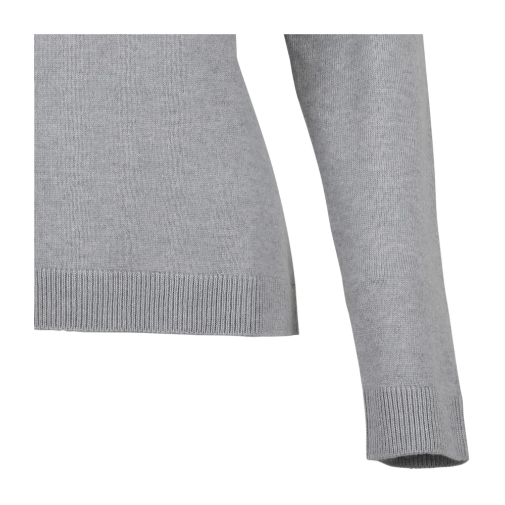 Gran Sasso Lichtgrijze Crew Neck Sweater Gray Dames