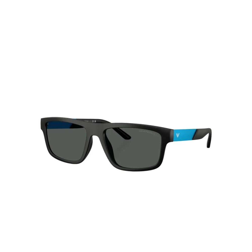 Emporio Armani Men's Black Sunglasses, 57 Mm, Rectangle Sunglasses