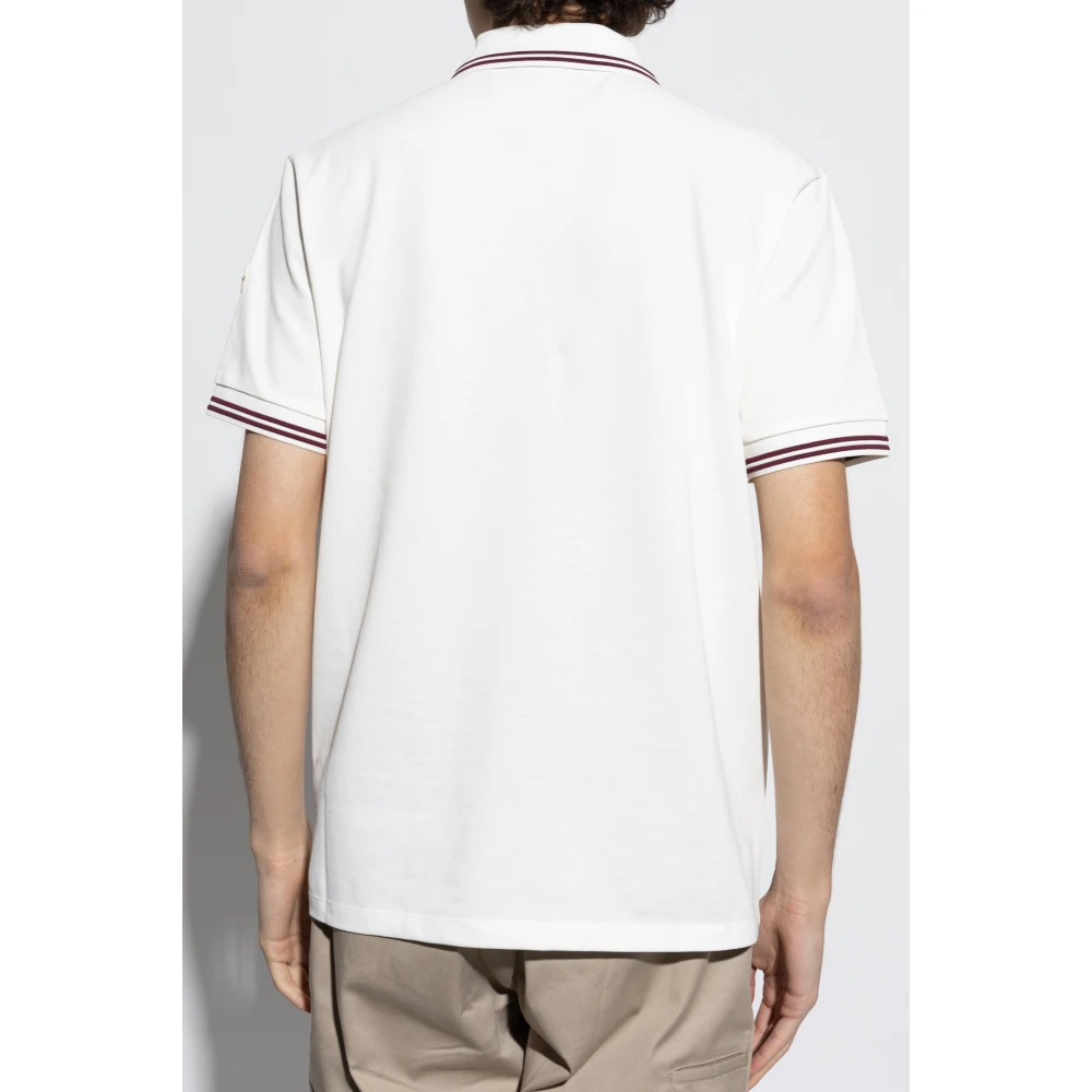 Moncler Polo met logo White Heren