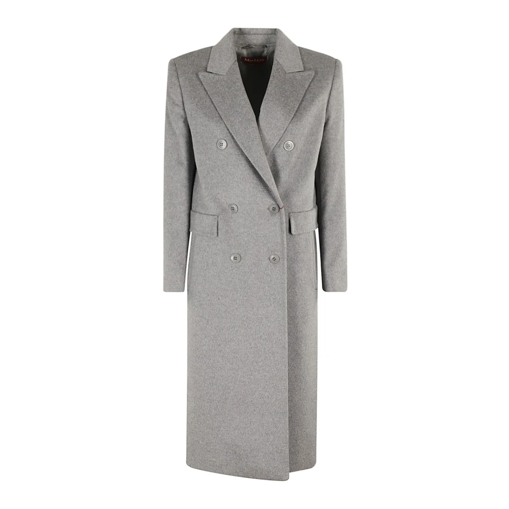 Max Mara Studio Grijze Corolla Jas Gray Dames